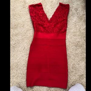 Bebe Red Dress